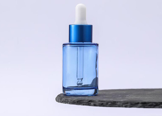 SGS ομαλό Dropper γυαλιού λαιμών μπλε μπουκάλι σιφωνίων μπουκαλιών 15ml 10ml